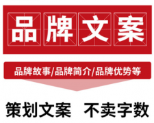 品牌策划 撰写品牌故事策划编辑宣传片文案告做品牌设计广告